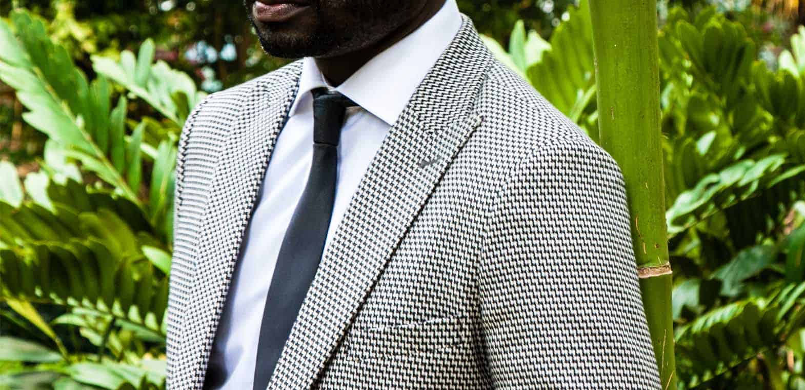 Tailor-made suit by Ghanaian tailor Adjei Anang