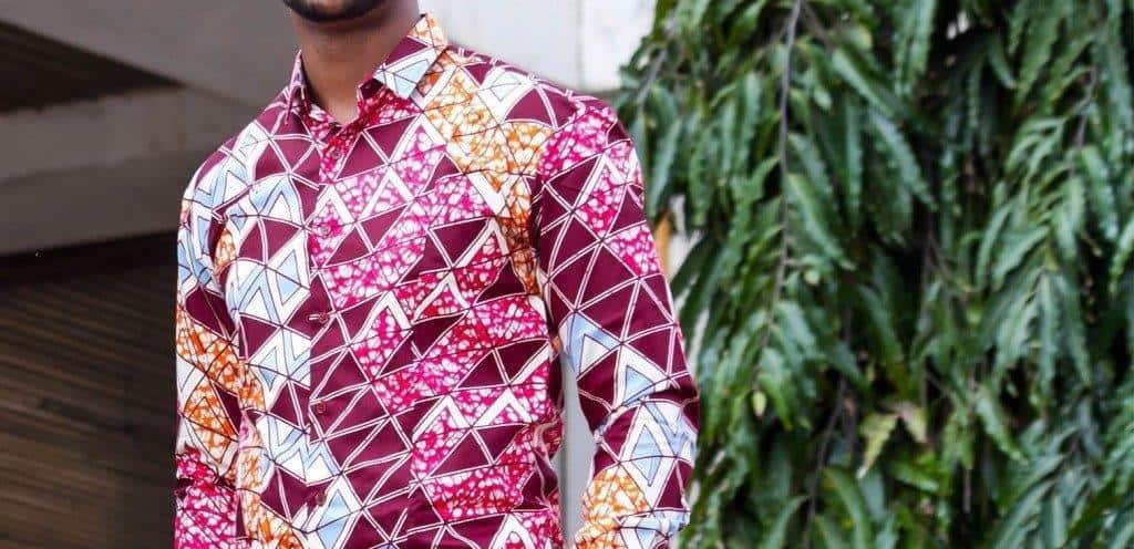 men's wear tailored shirt by Ghanaian tailor Adjei Anang